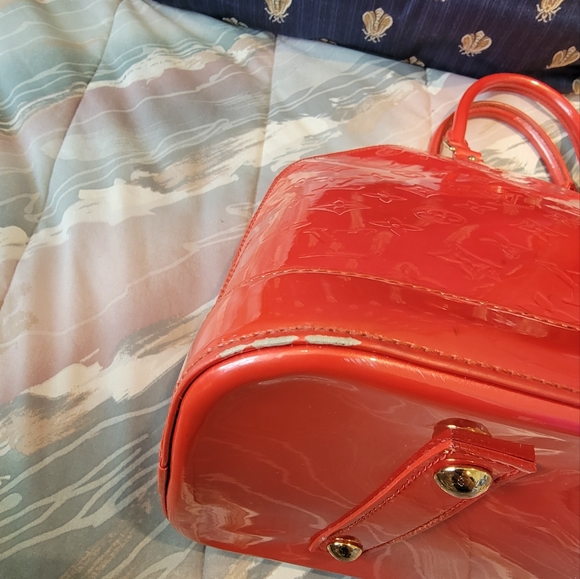 Louis Vuitton Red/Pink Epi Alma Satchel Handbag Satchel GM - Picture 4 of 16